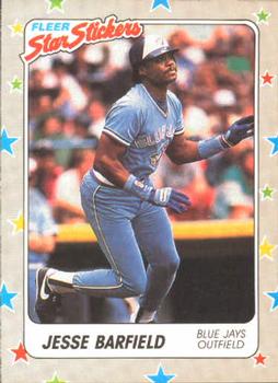 1988 Fleer Sticker Baseball Cards        070      Jesse Barfield